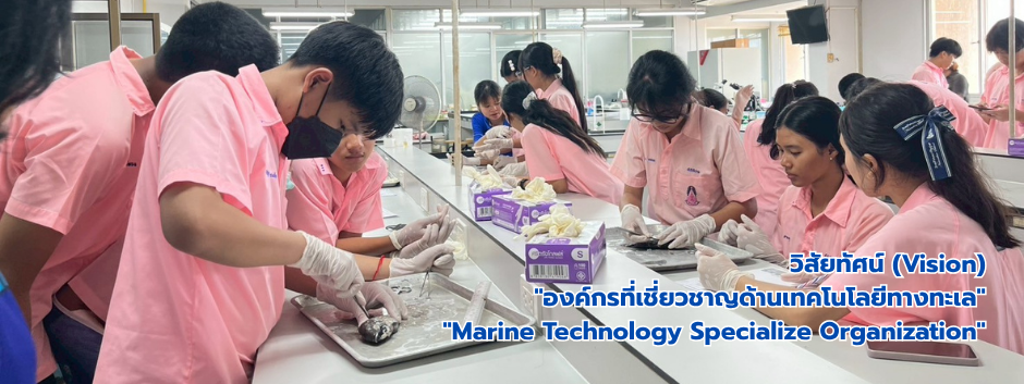 วิสัยทัศน์ (Vision) องค์กรที่เชี่ยวชาญด้านเทคโนโลยีทางทะเล Marine Technology Specialize Organization